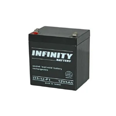 12 Volt - 5.0Ah Rechargeable SLA Battery (BT-12V5)
