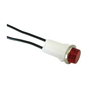 24VDC Indicator Light - Raised Red Lens (55-496-1)