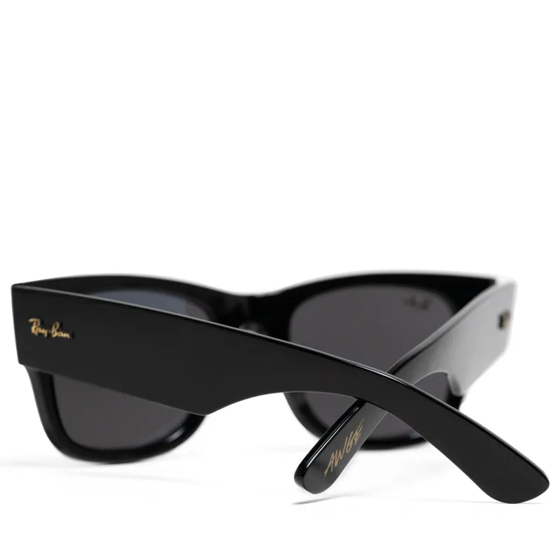 A$AP Rocky x Ray-Ban Mega Wayfarer - Polished Black/Dark Grey