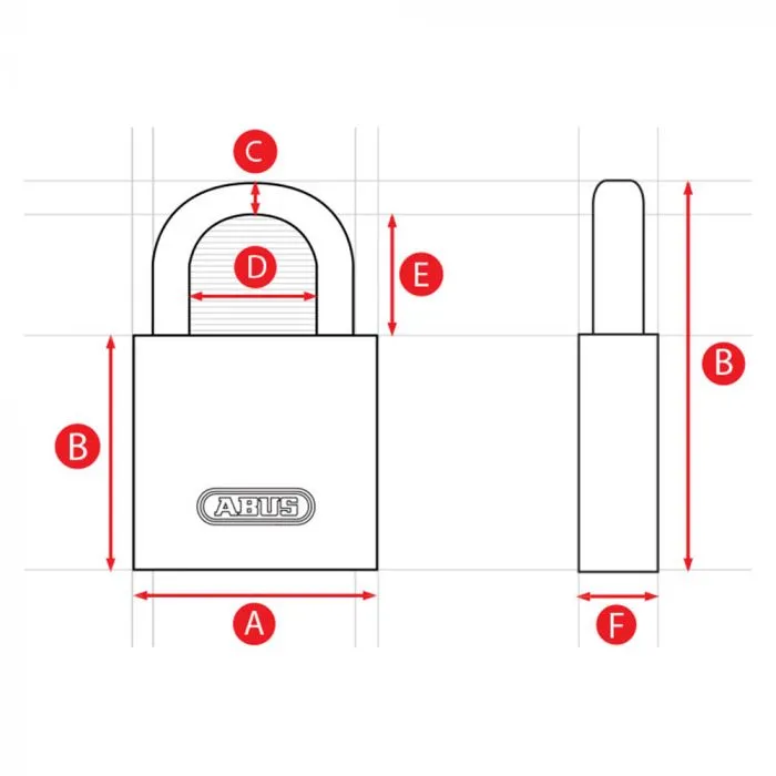 ABUS Titalium 80TI-60 Keyed Alike Padlock