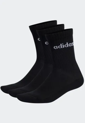 Adidas - C Lin Crew Pack Of 3 Black/White - Socks