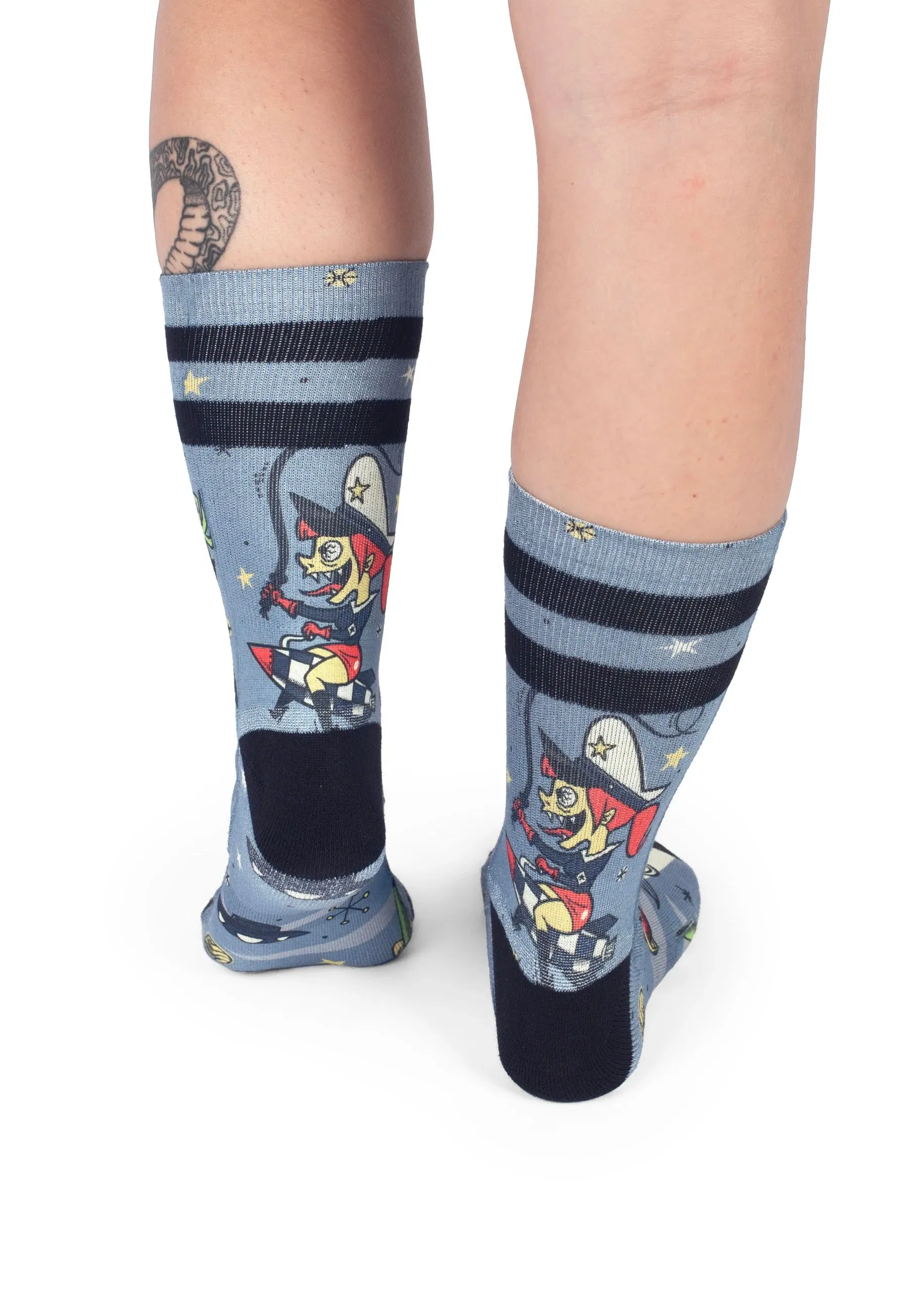 American Socks - Alien Snatch Mid High Blue - Socks