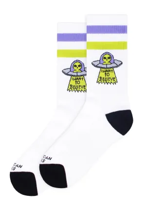 American Socks - Believe Mid High White - Socks