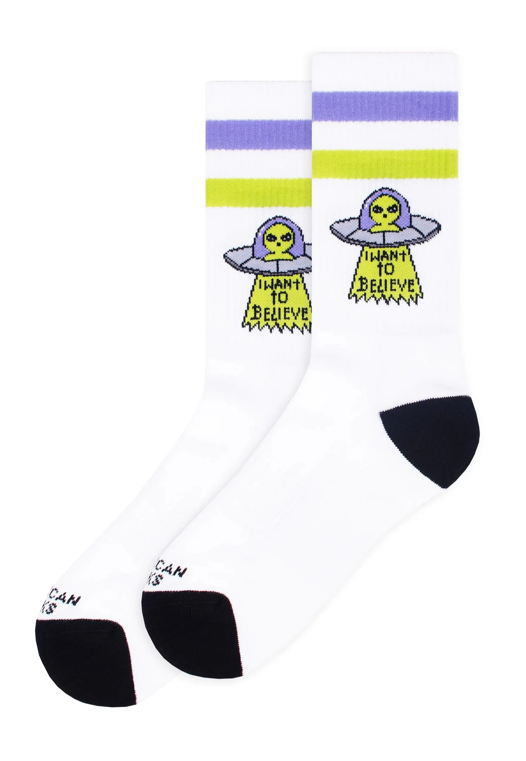 American Socks - Believe Mid High White - Socks