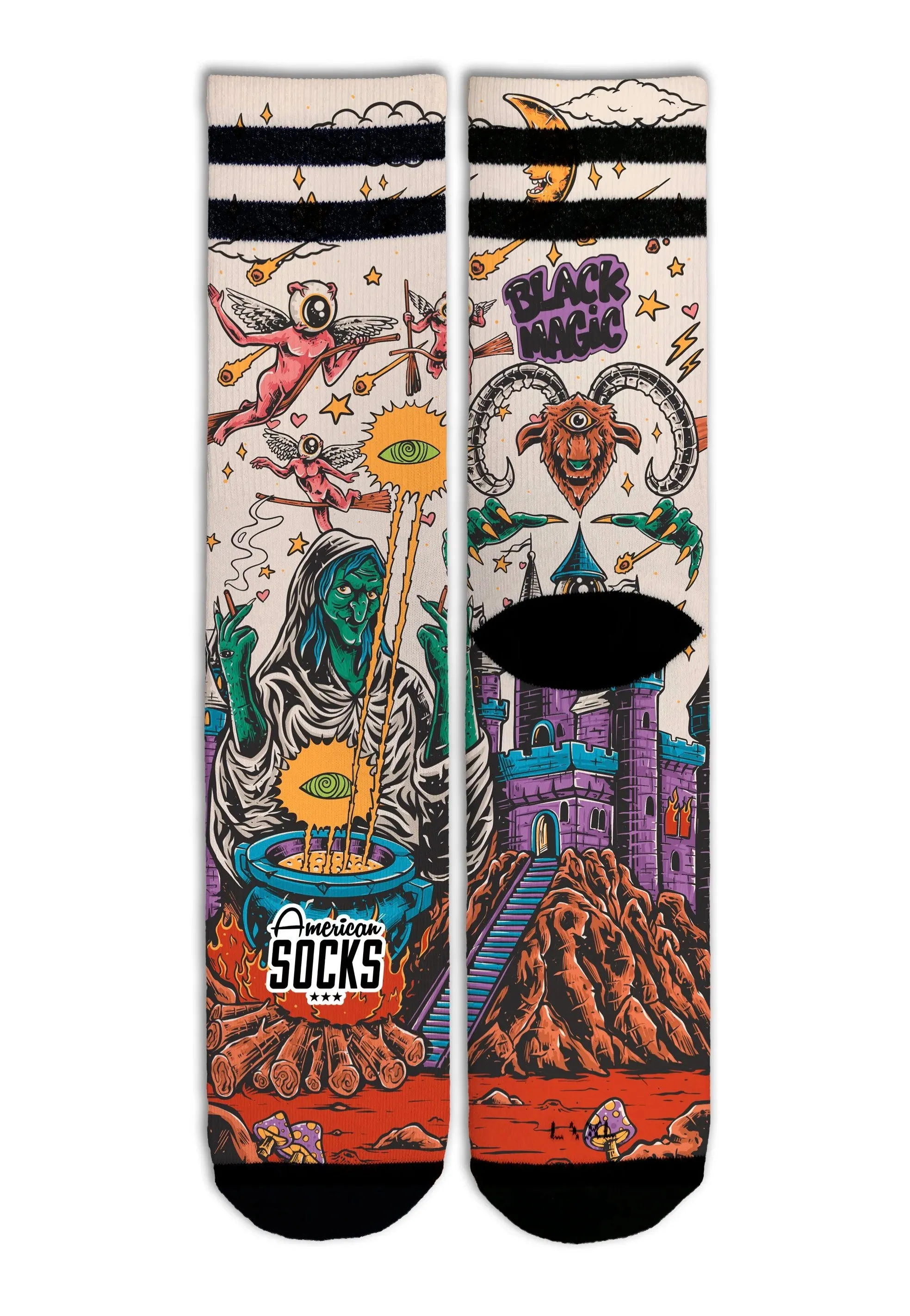 American Socks - Black Magic Mid High Multi - Socks