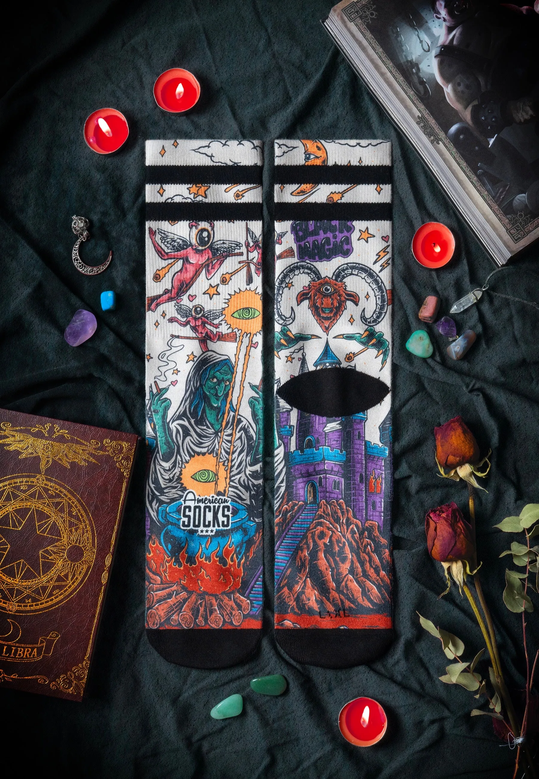 American Socks - Black Magic Mid High Multi - Socks