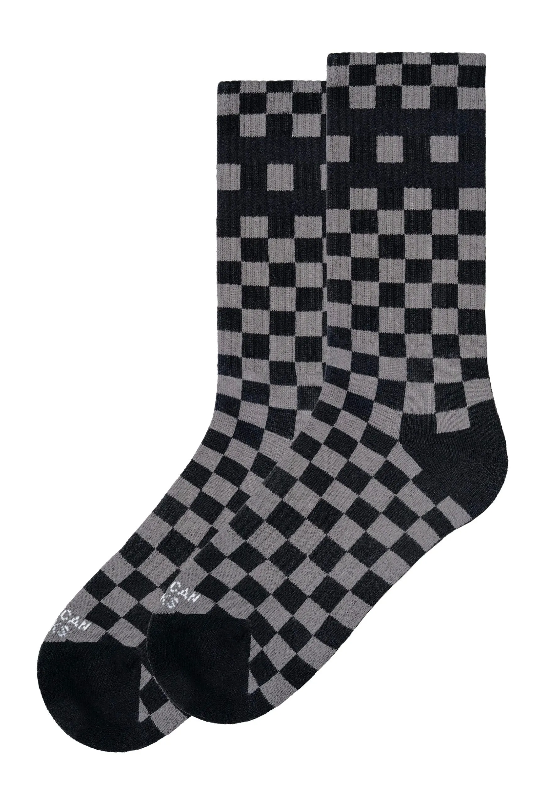 American Socks - Checkerboard Mid High Black/Grey - Socks