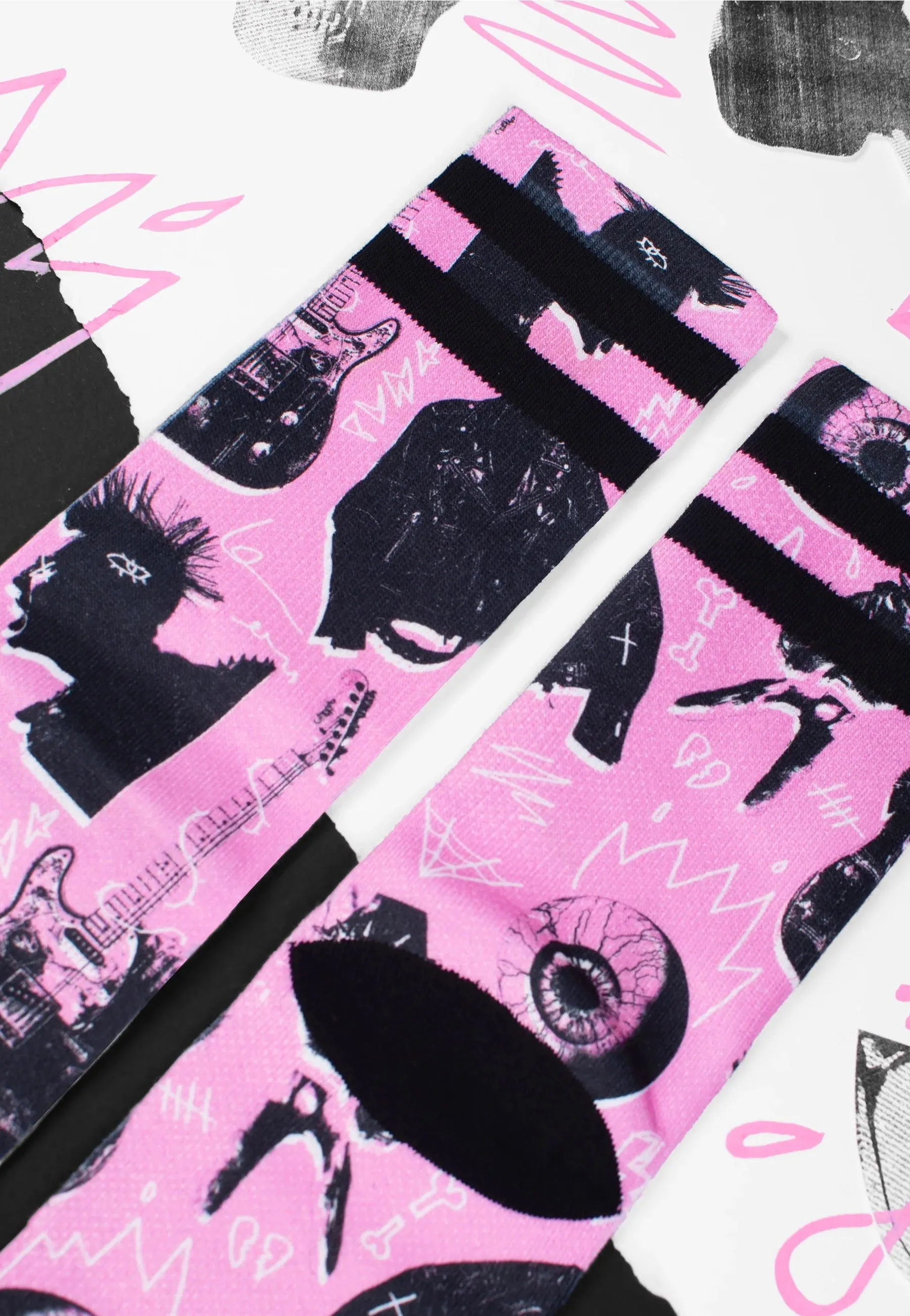 American Socks - Street Riot Mid High Pink - Socks