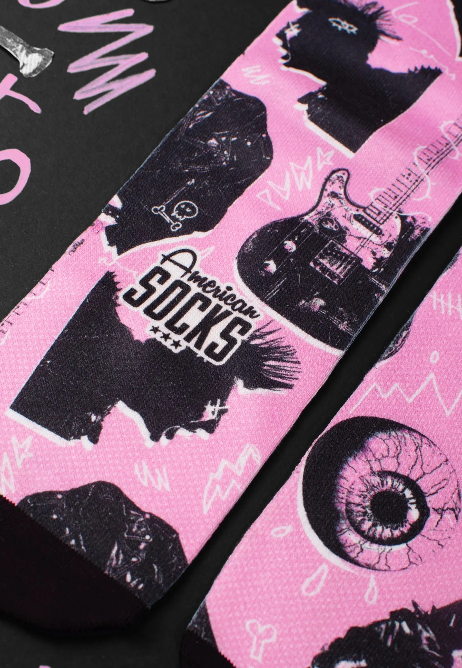 American Socks - Street Riot Mid High Pink - Socks