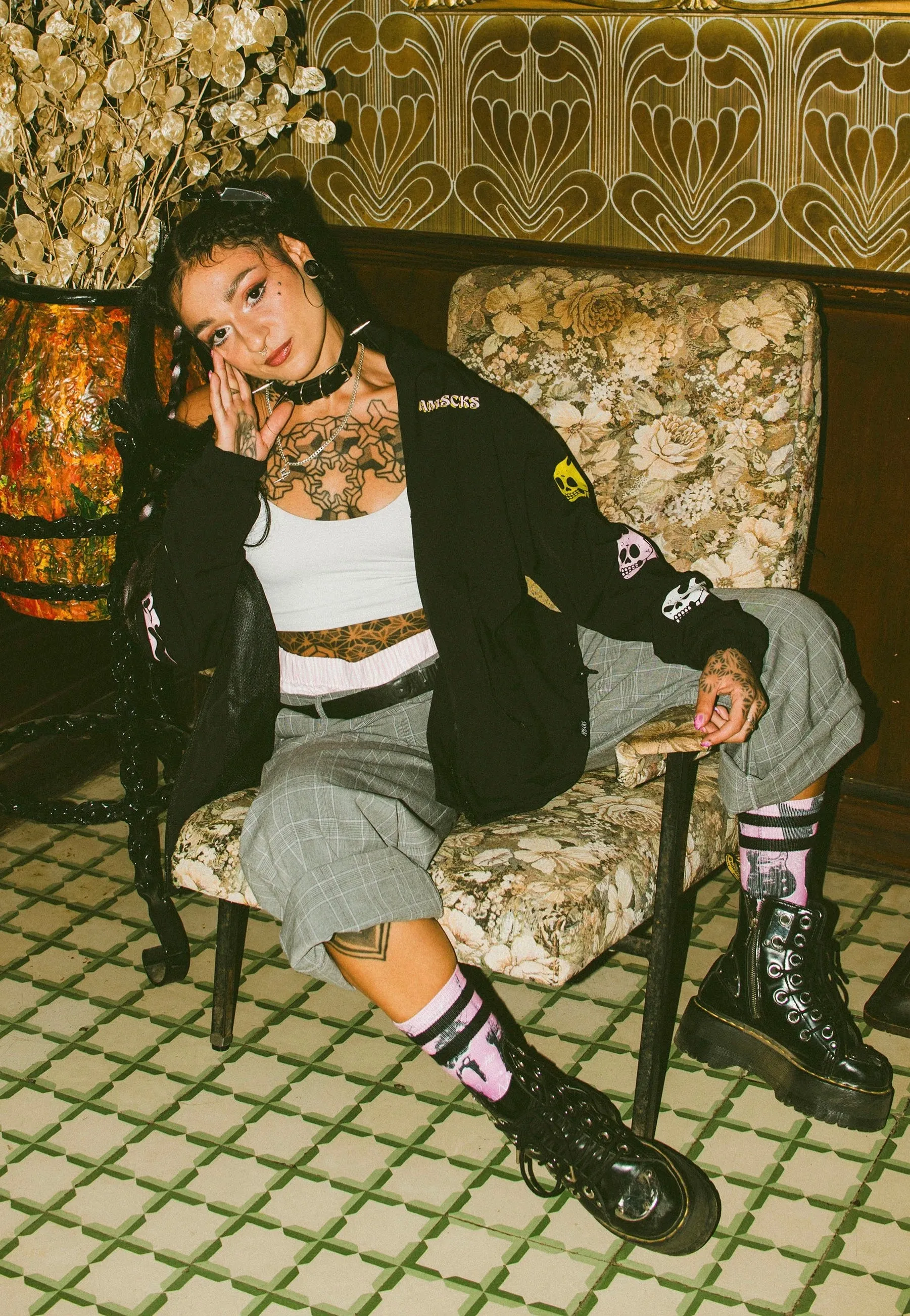 American Socks - Street Riot Mid High Pink - Socks
