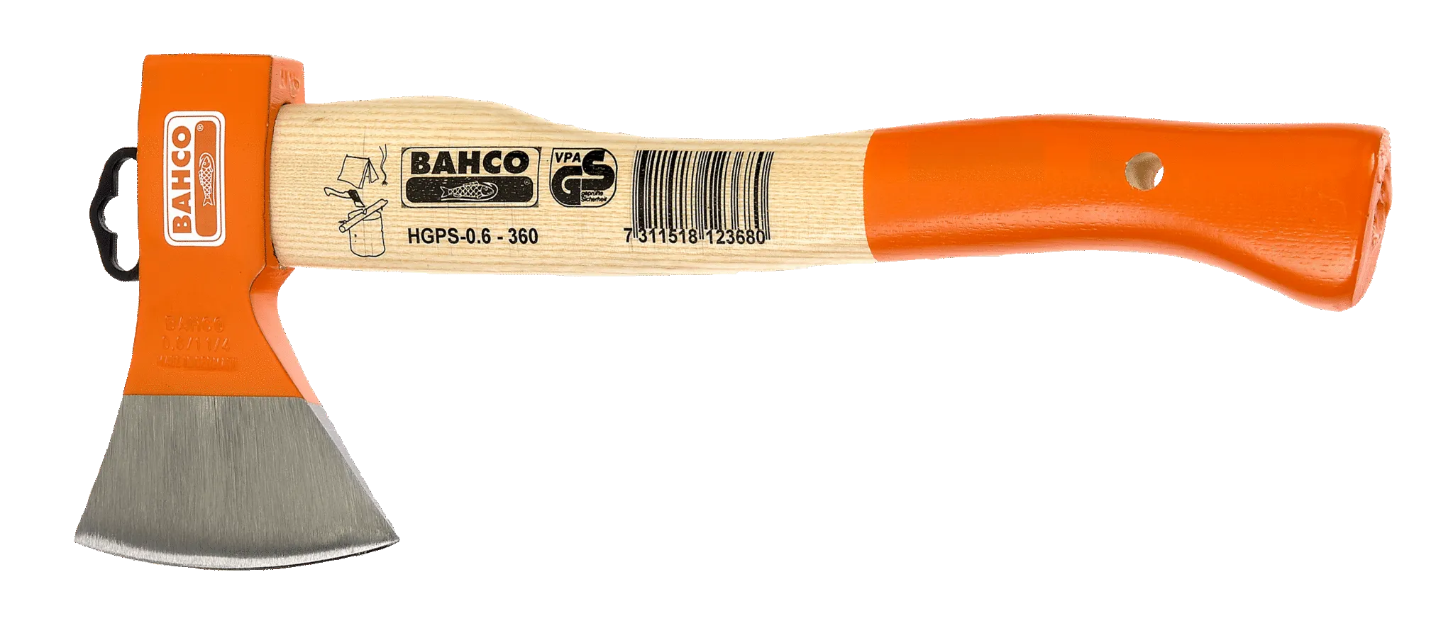 Bahco Camping Axe with Curved Ash Wood Handle 360mm 800g