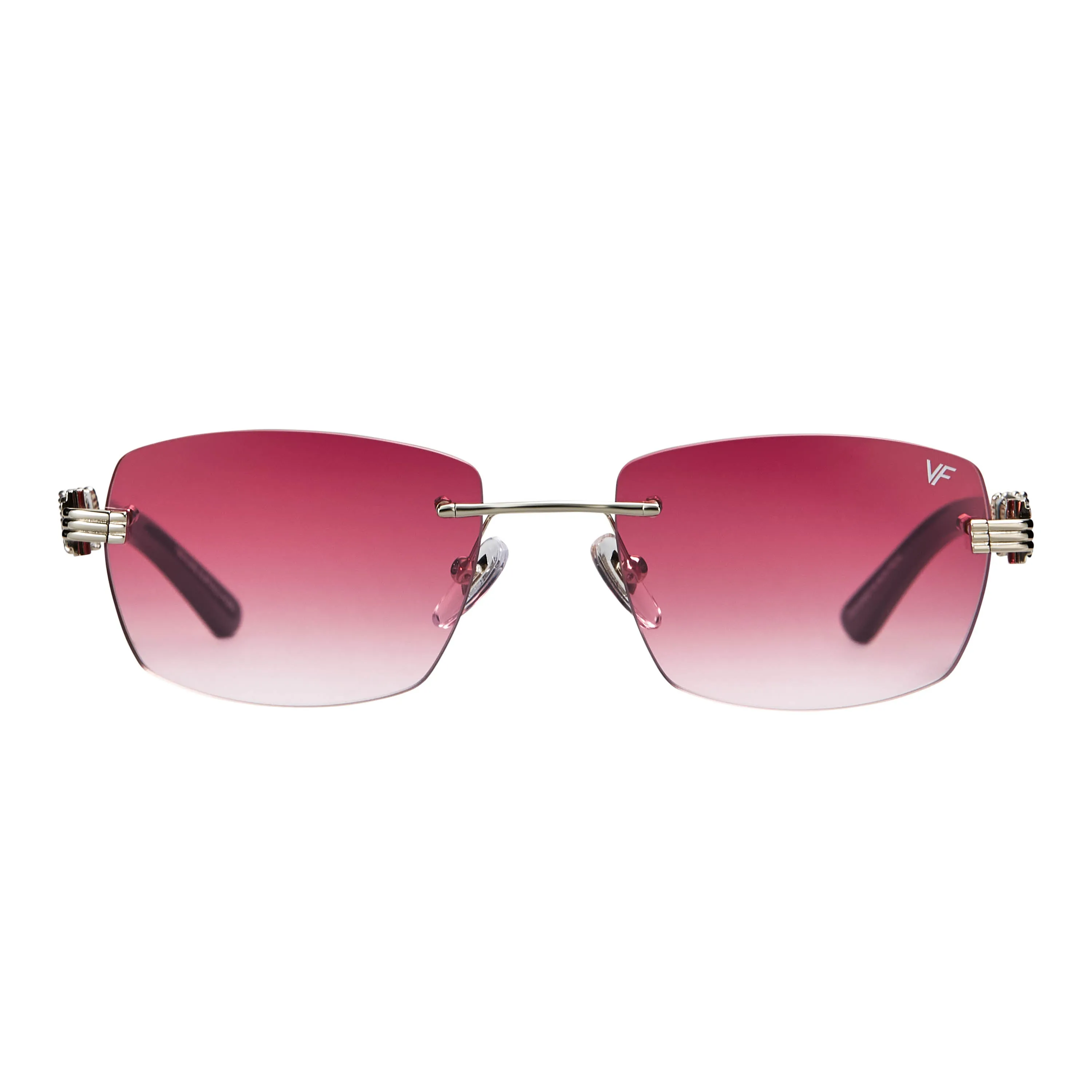 Bal Harbour Buffs Rimless Black Buffalo Horn 24KT White Gold