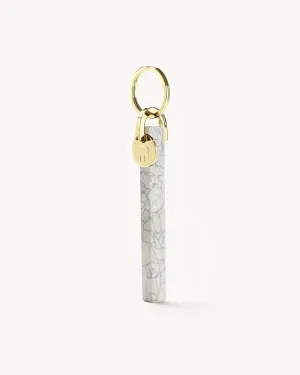 Bar Keychain in Marble - Gold