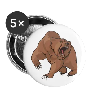 BEARISH Buttons small 1'' (5-pack)