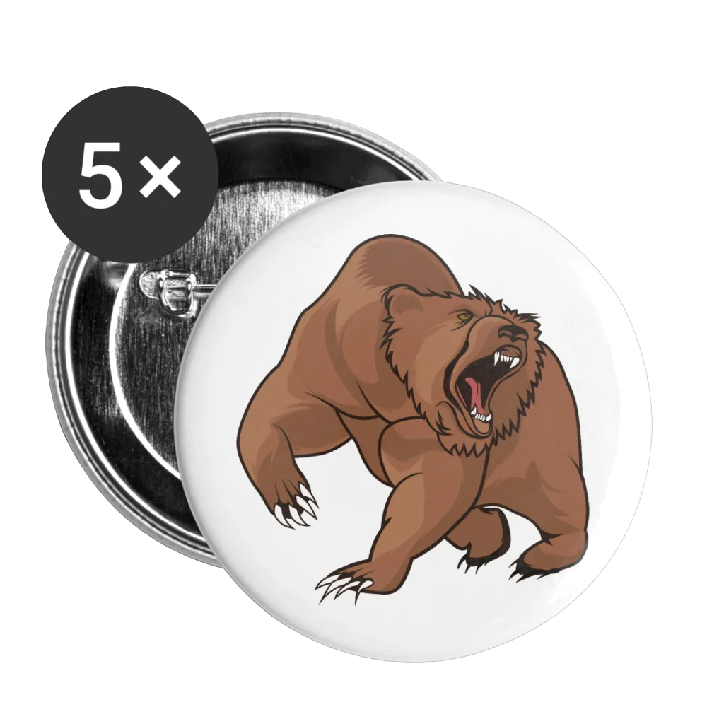 BEARISH Buttons small 1'' (5-pack)