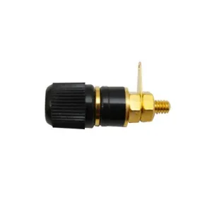Binding Post 17x13mm - Gold/Black, Pkg/10 (375-631-10)