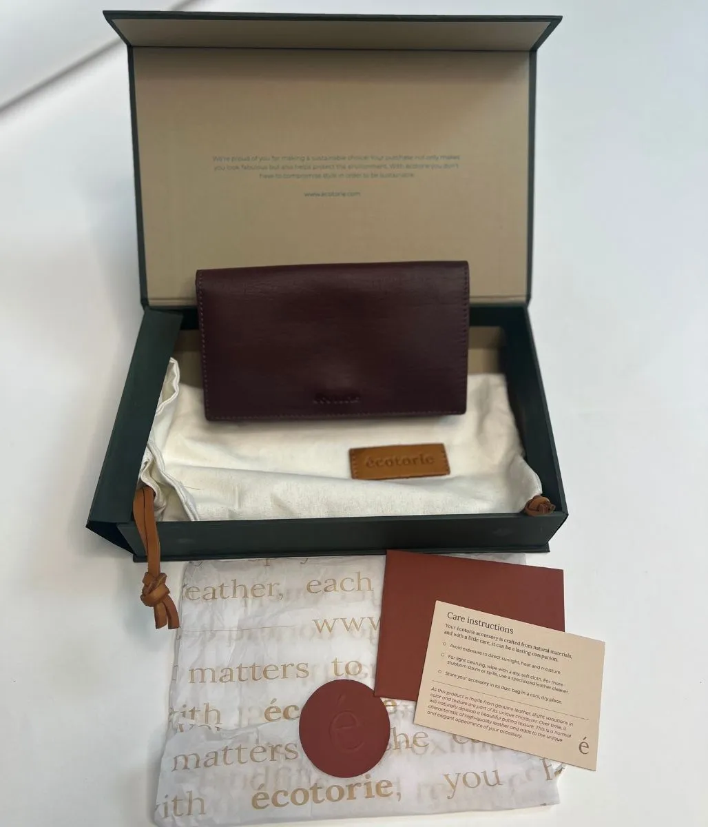 Black Ecotorie Premium Leather Boxed Purse