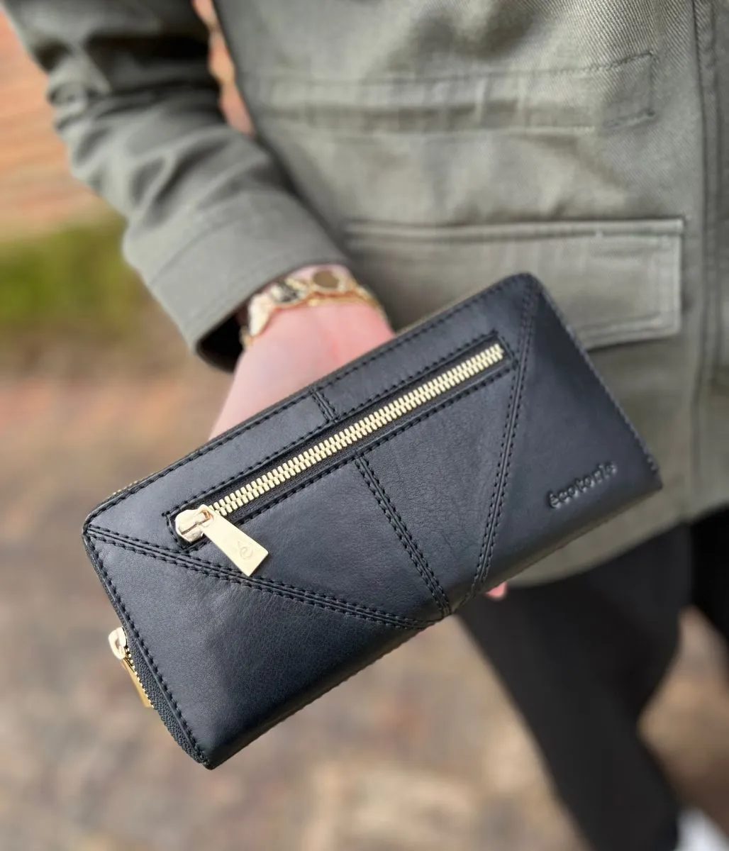 Black Ecotorie Premium Leather Boxed Purse