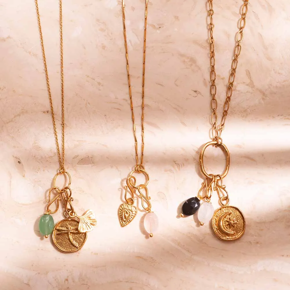 Black Onyx Gold Plated Faceted Gemstone Pendant
