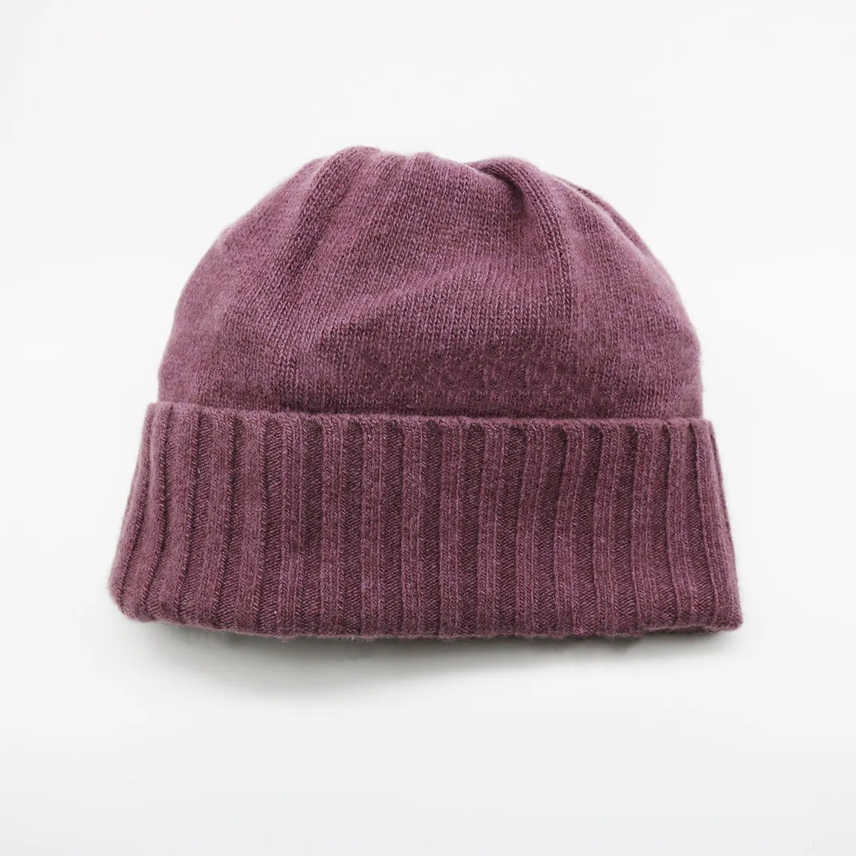 CASHMERE BEANIE WITH FOLDED CUFF