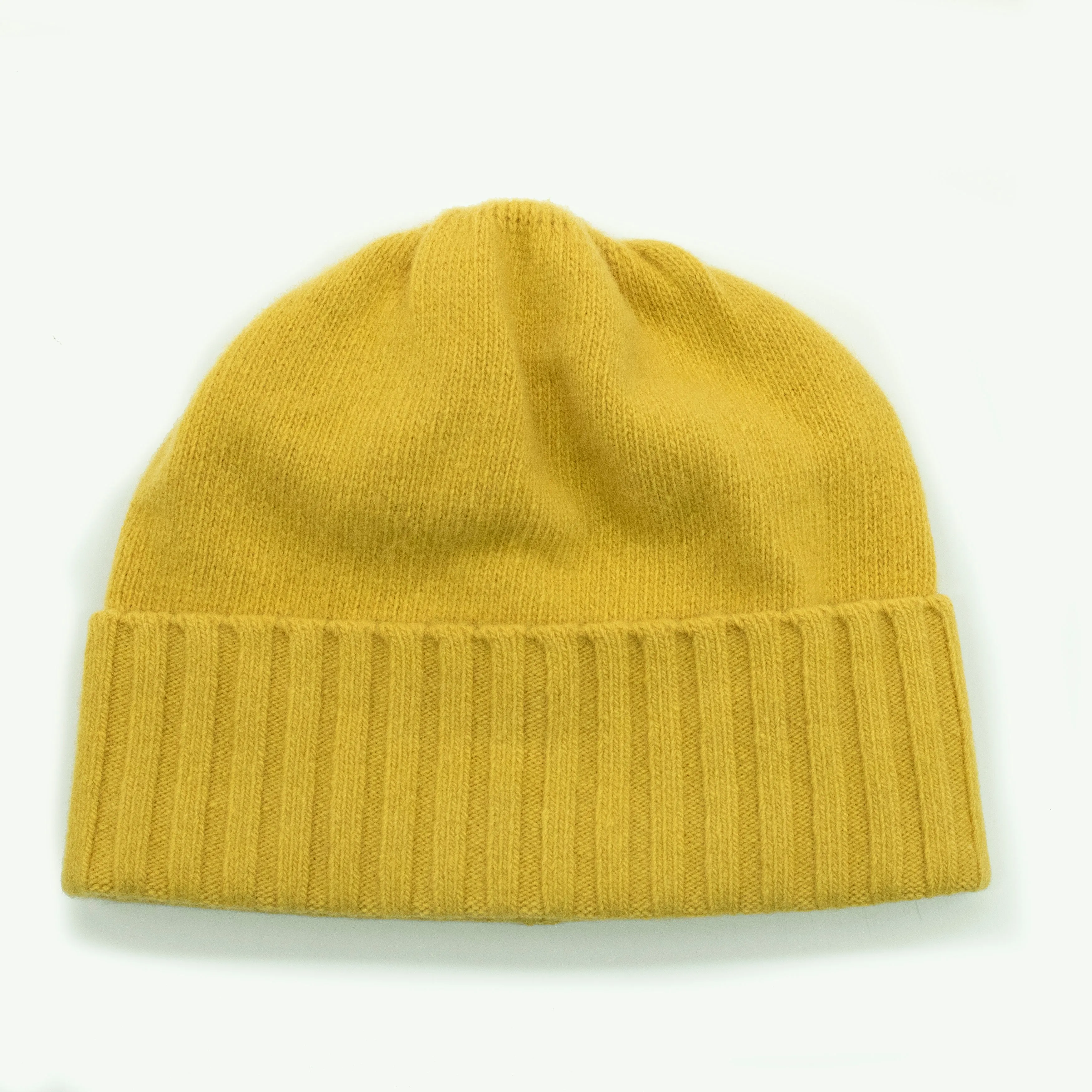 CASHMERE BEANIE WITH FOLDED CUFF