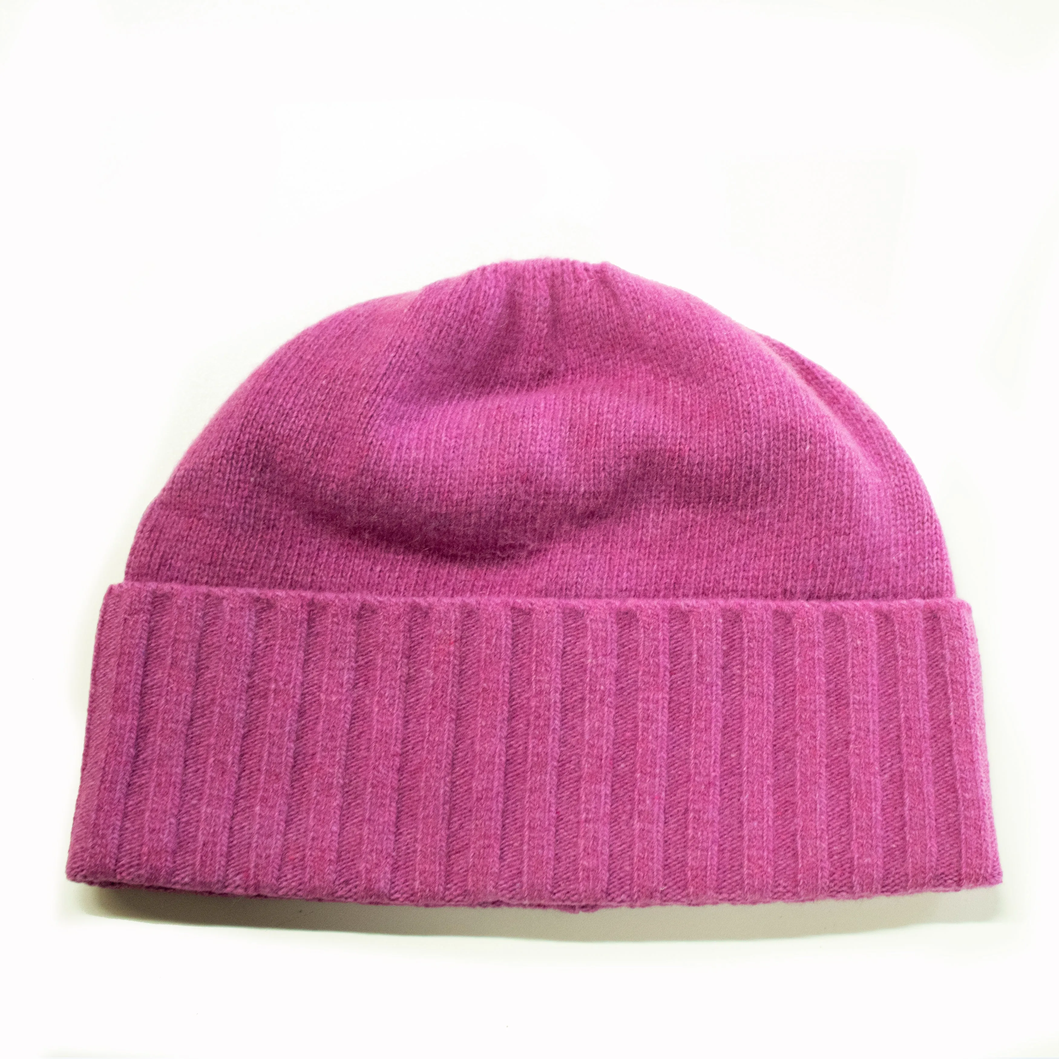 CASHMERE BEANIE WITH FOLDED CUFF