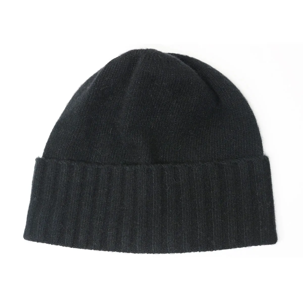 CASHMERE BEANIE WITH FOLDED CUFF