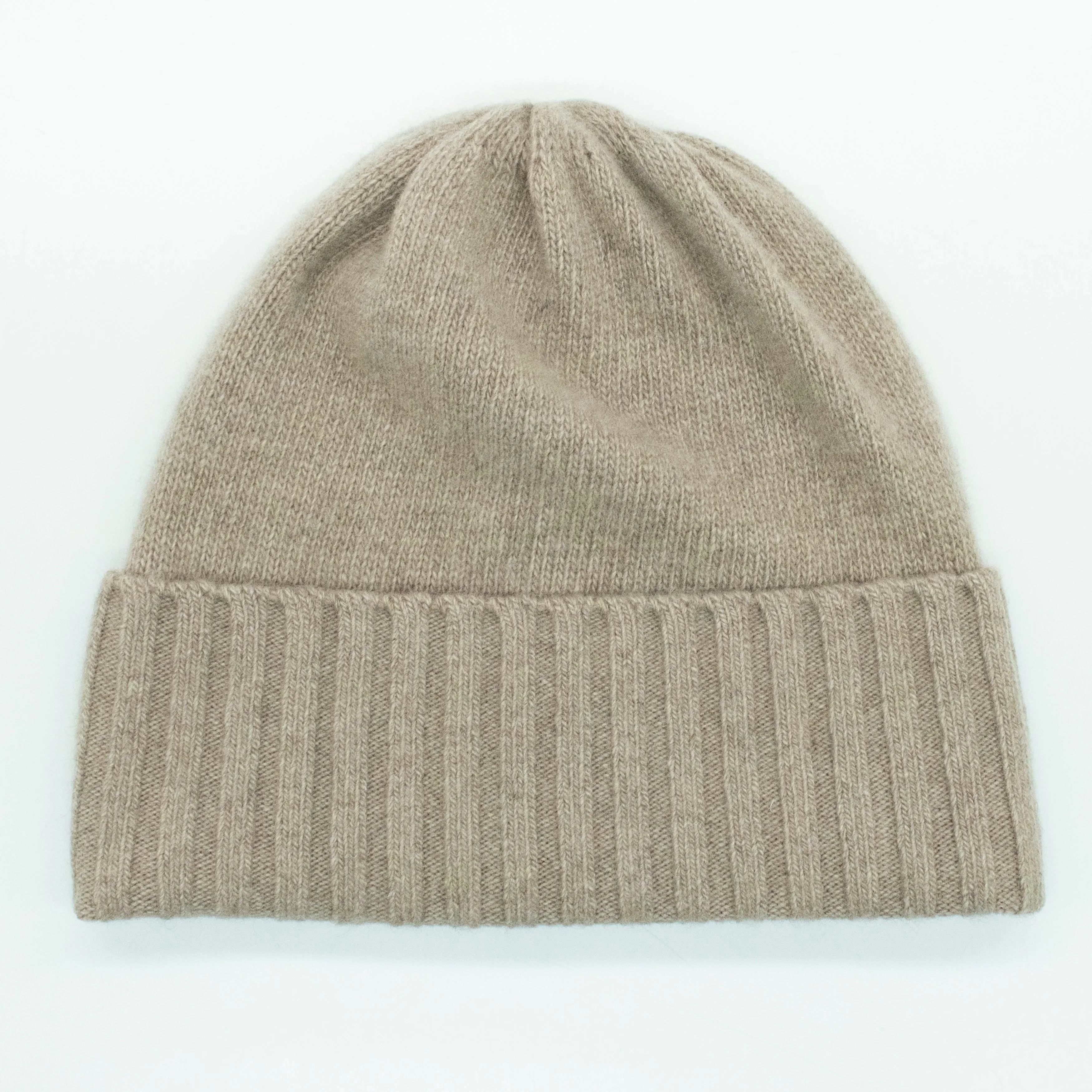 CASHMERE BEANIE WITH FOLDED CUFF