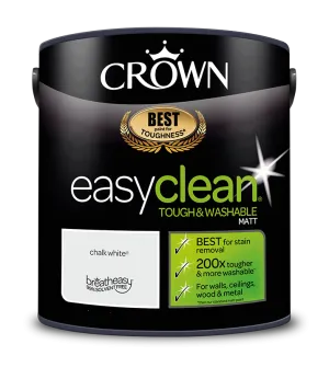 Crown Paints easyclean Matt Emulsion Paint - Whites