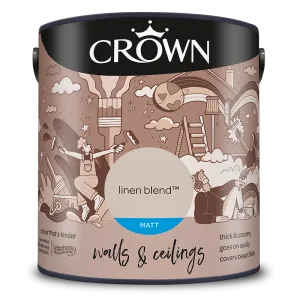 Crown Paints Walls & Ceilings Matt Emulsion Paint - Browns