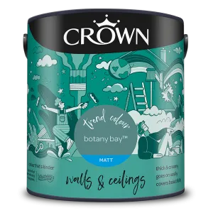 Crown Paints Walls & Ceilings Matt Emulsion Paint - Greens