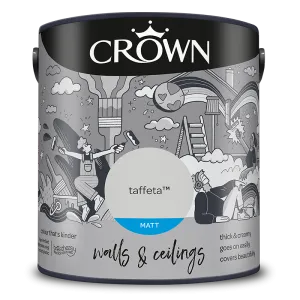 Crown Paints Walls & Ceilings Matt Emulsion Paint - Greys