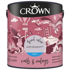 Crown Paints Walls & Ceilings Matt Emulsion Paint - Pinks