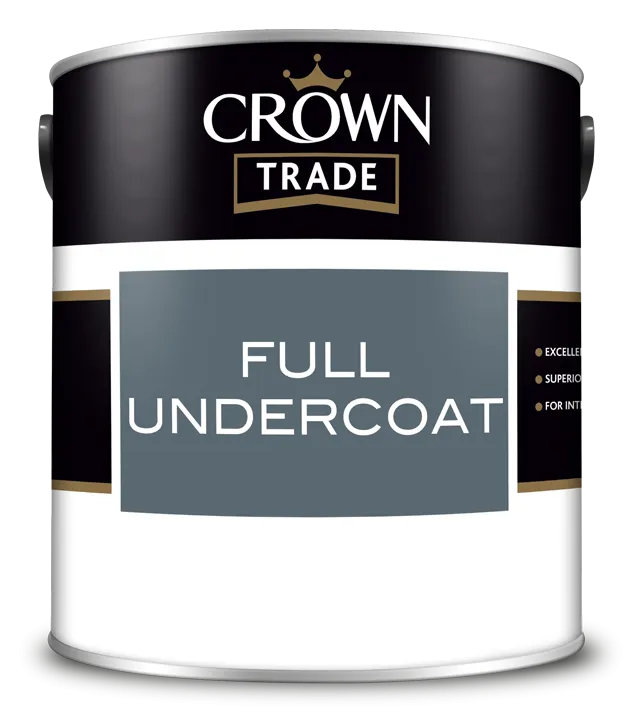 Crown Trade Full Undercoat Paint White 2.5L