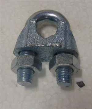 Deacon Electro Galvanised Wire Rope Grip Din 741 16mm