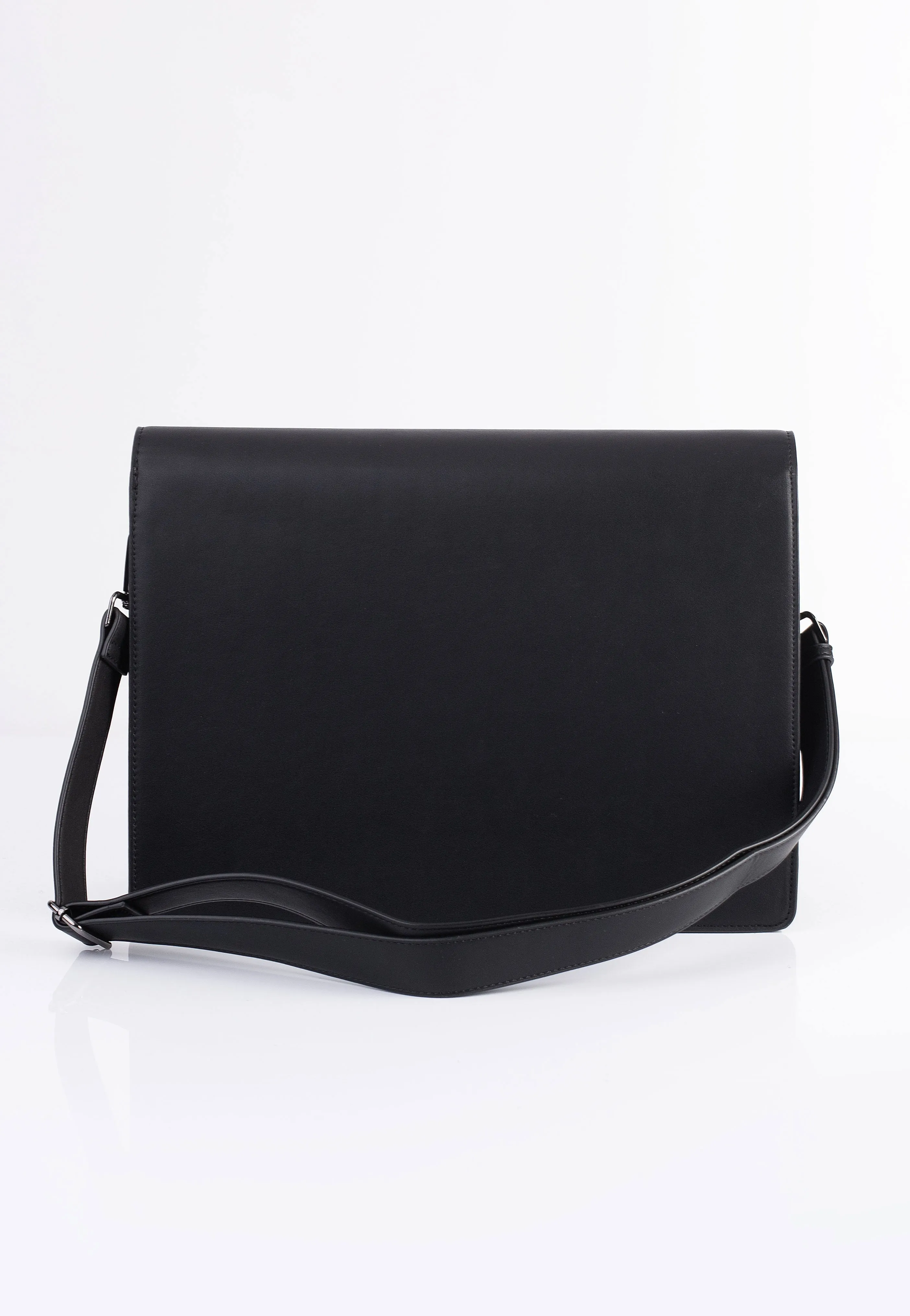 DemoniaCult - Faux Leather Large Crossbody Black - Messenger Bag