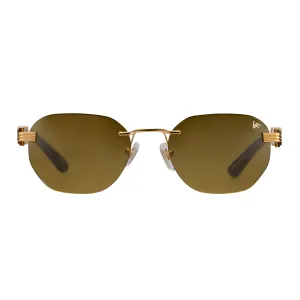 Detroit Player Buffs Rimless Black Buffalo Horn 24KT Gold