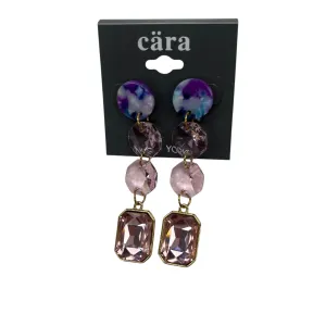 Earrings Hoop By Clothes Mentor In Pink