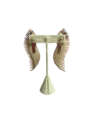 Earrings Statement By Mignonne Gavigan In Pink