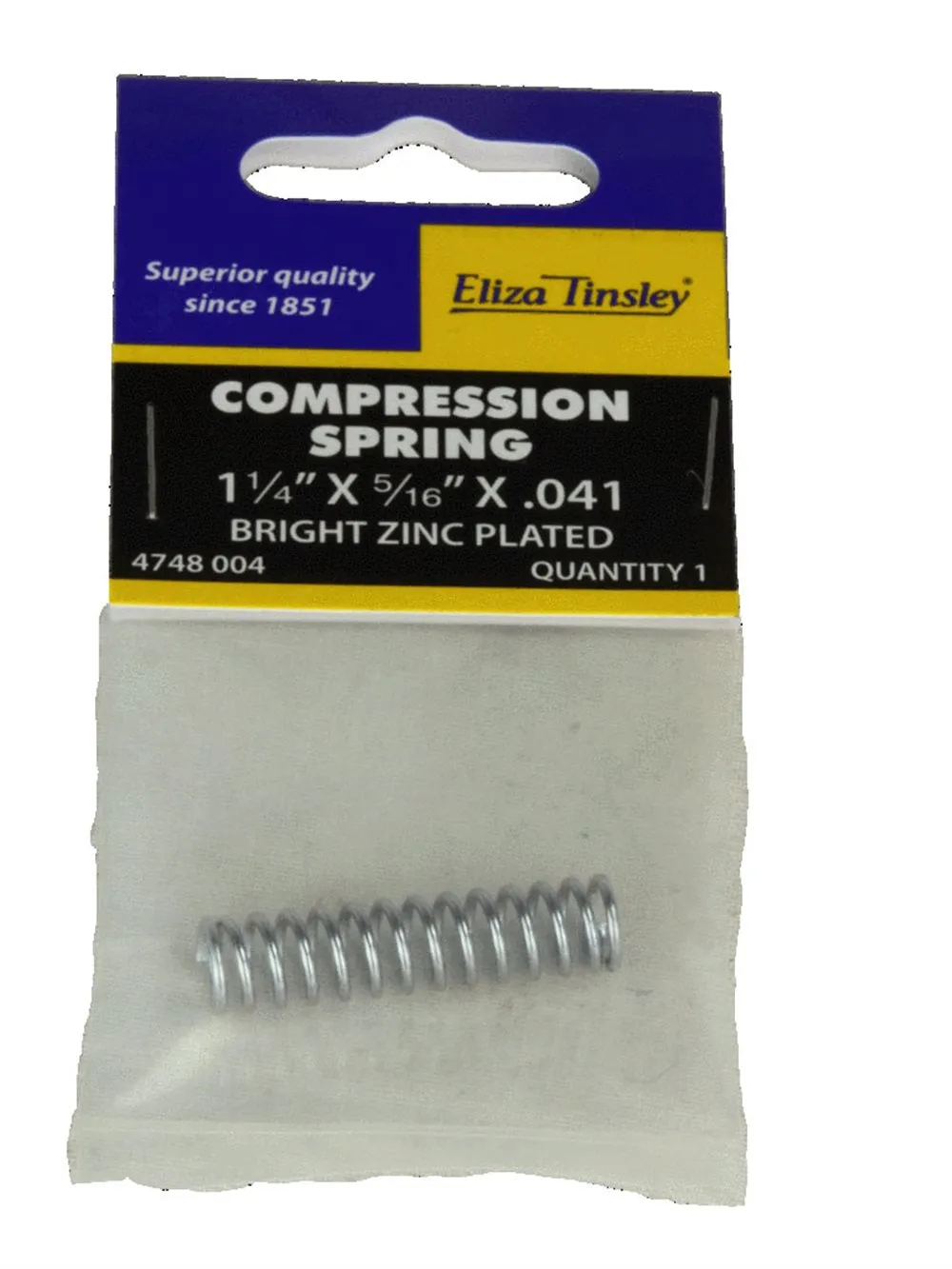 Eliza Tinsley Compression Spring 6&rdquo; x 11/16&rdquo; x .072&rdquo;