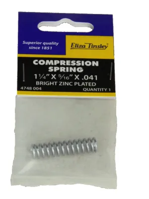 Eliza Tinsley Compression Spring 6&rdquo; x 11/16&rdquo; x .072&rdquo;