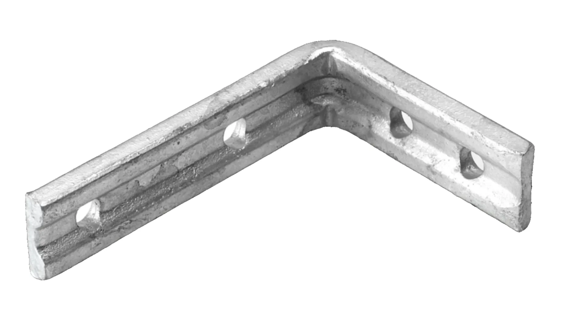 Eliza Tinsley Galvanised Fluted Angle Bracket 4" X 3"