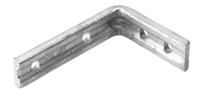 Eliza Tinsley Galvanised Fluted Angle Brackets 6" x 5"