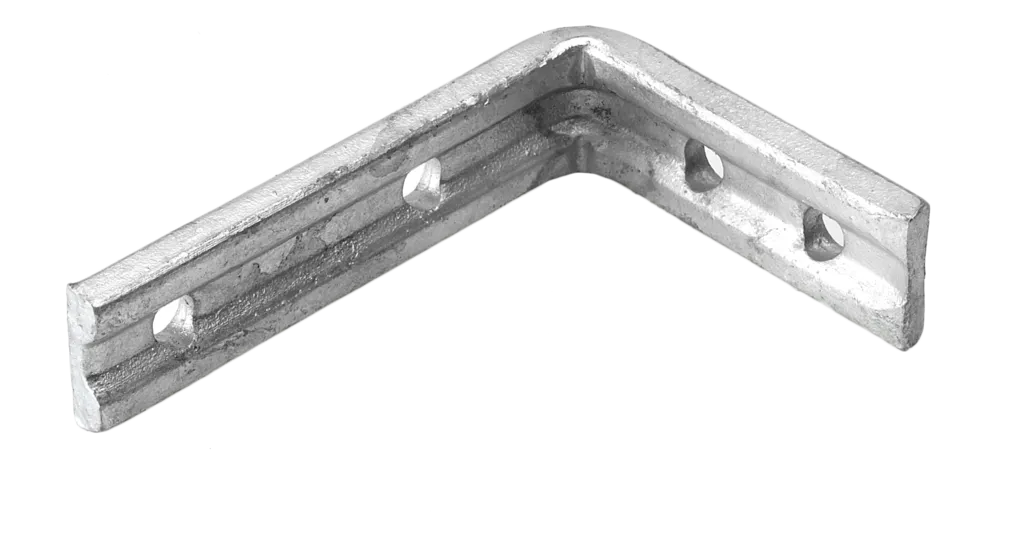 Eliza Tinsley Galvanised Fluted Angle Brackets 8" x 6"
