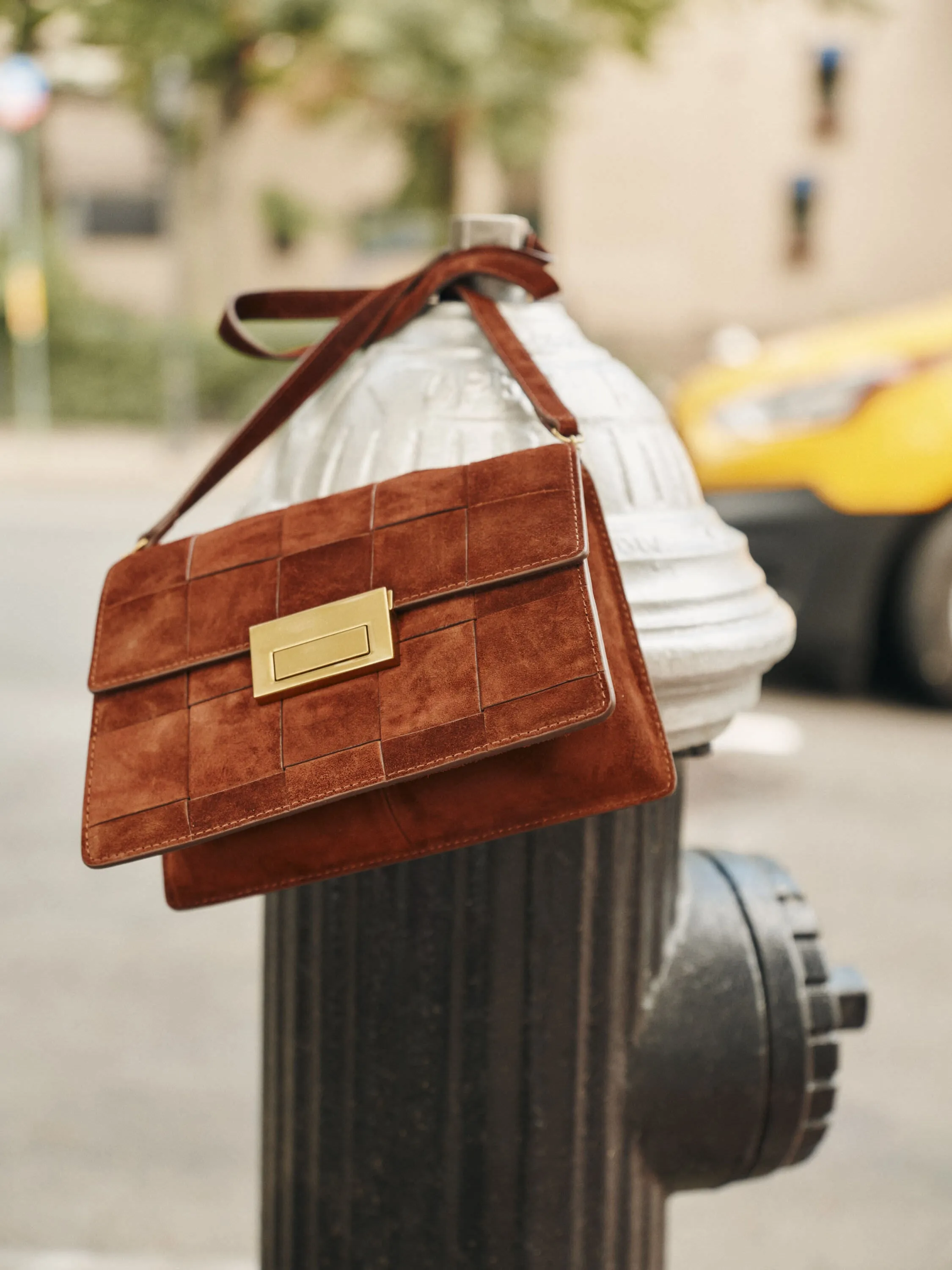 Espresso Suede Delphine Crossbody