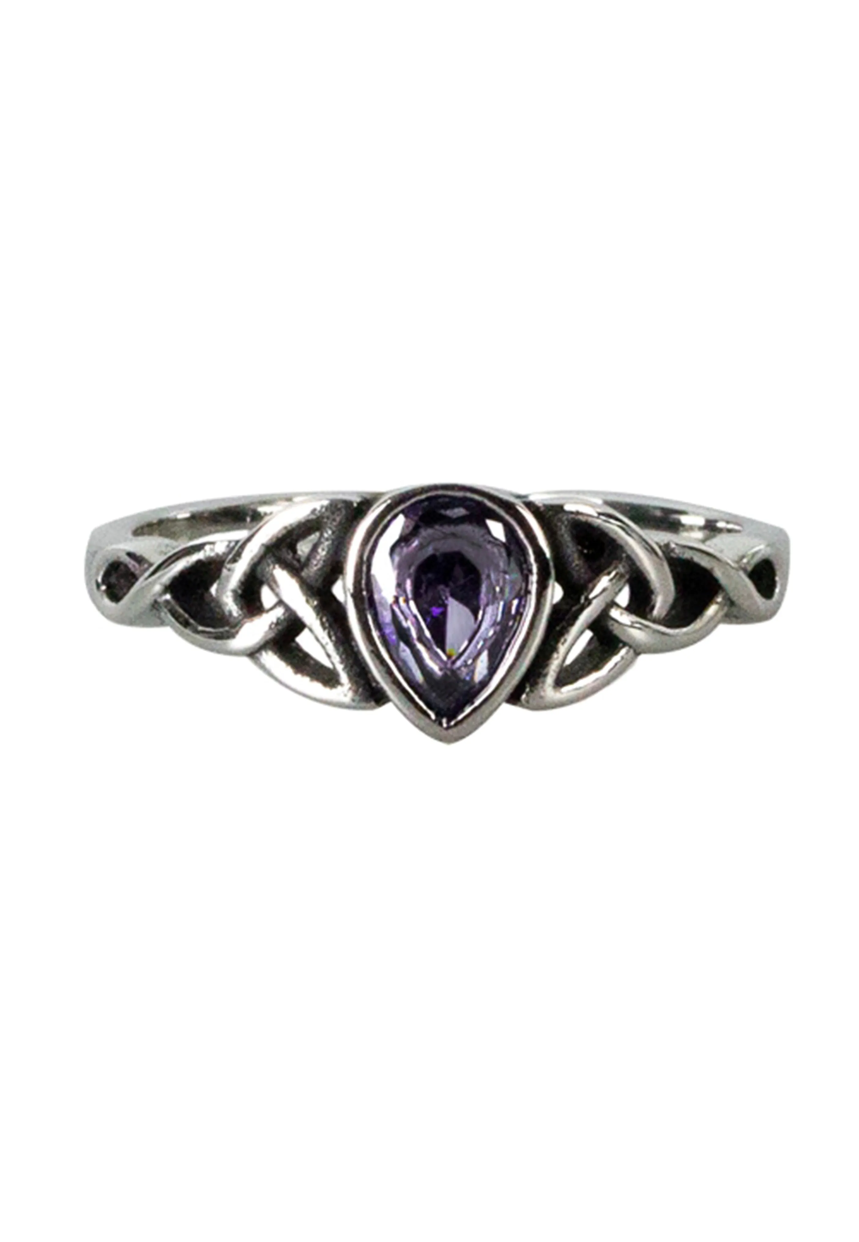 etNox - Celtic Drop Silver/Purple - Ring