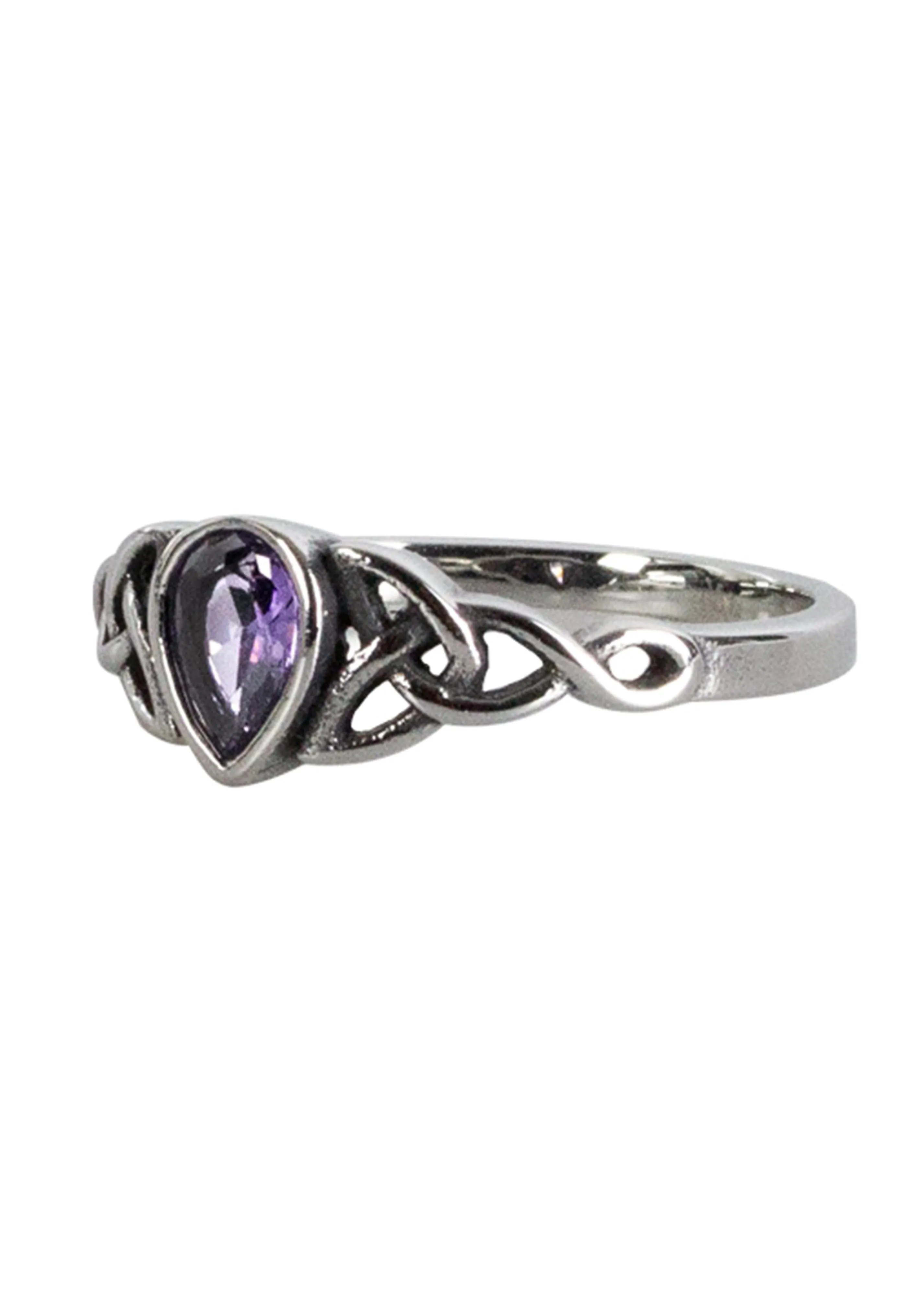 etNox - Celtic Drop Silver/Purple - Ring