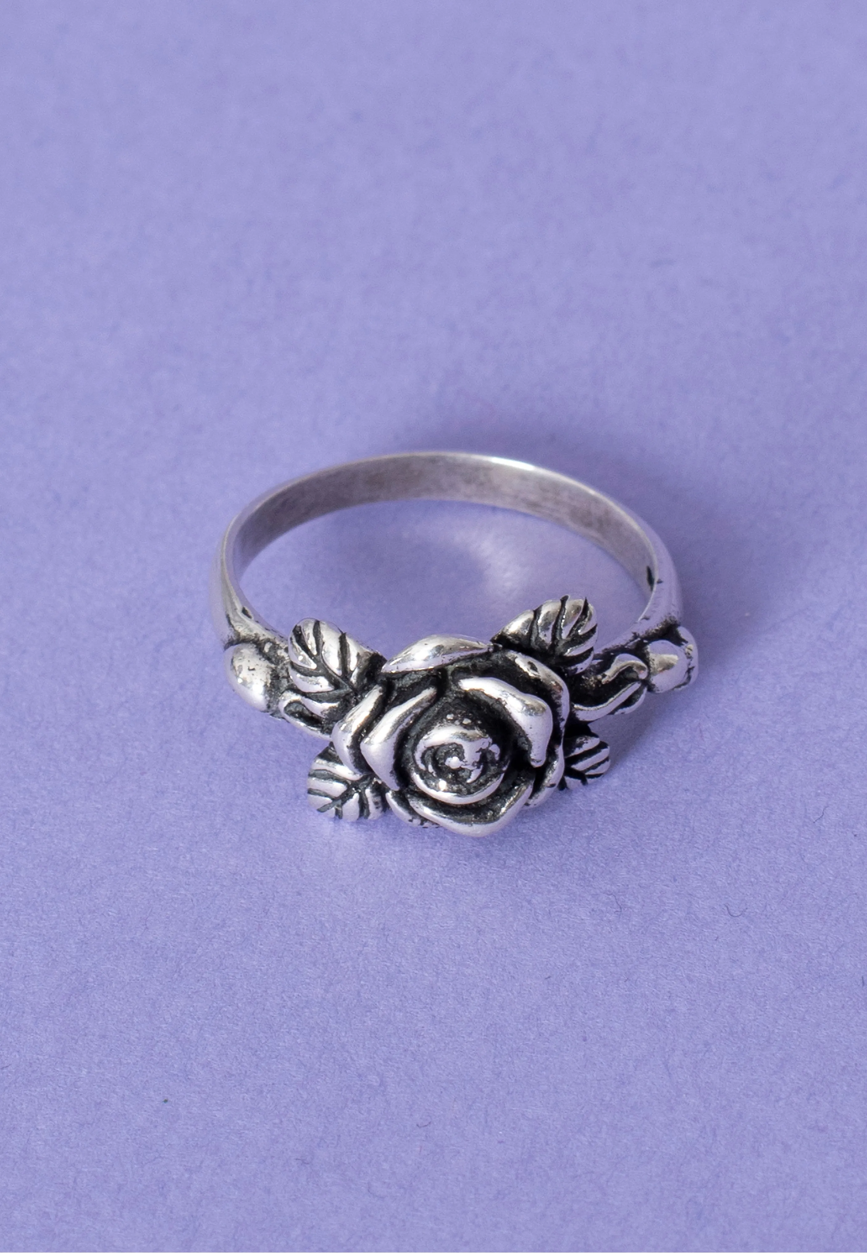 etNox - Small Rose II Silver - Ring