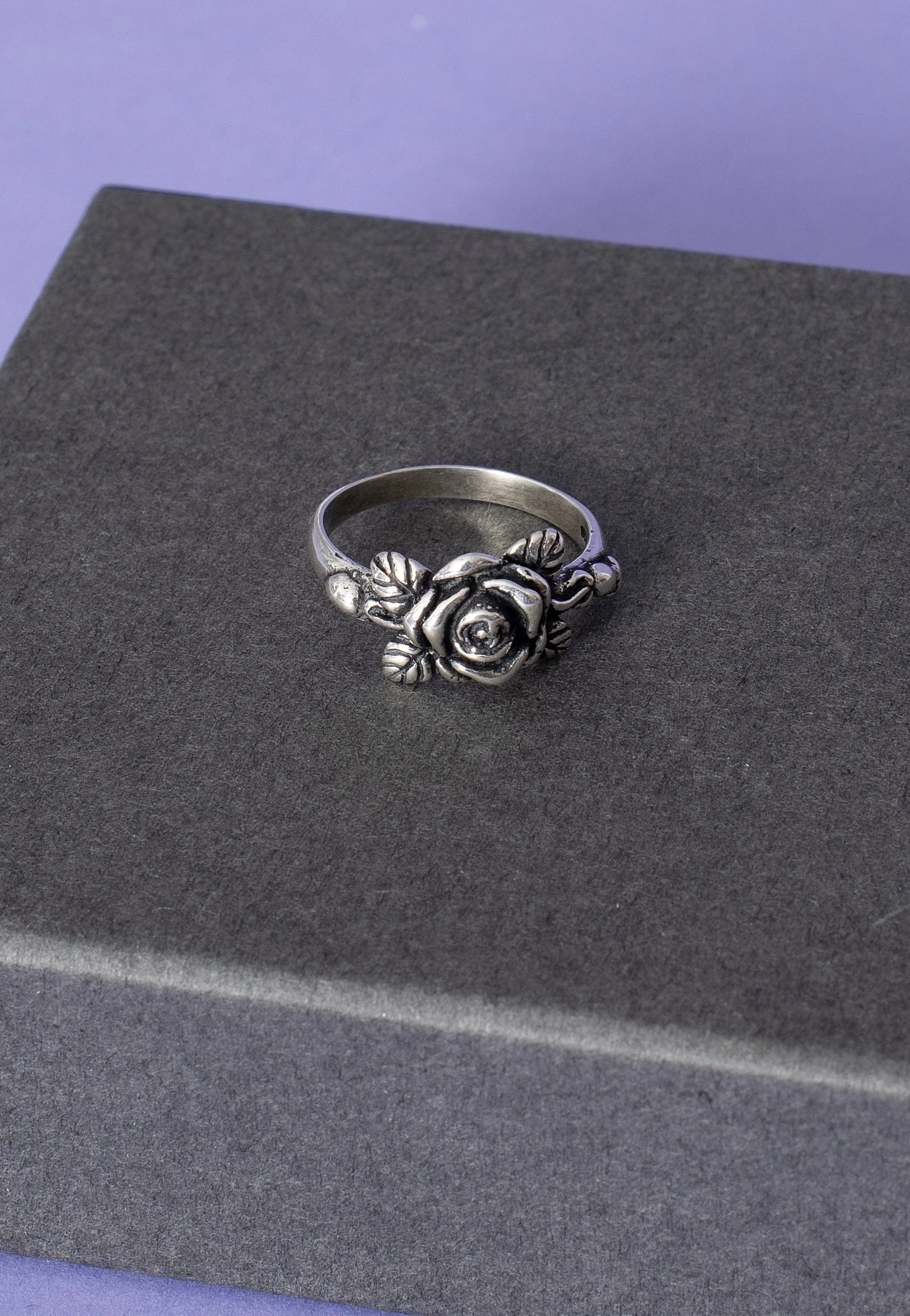 etNox - Small Rose II Silver - Ring