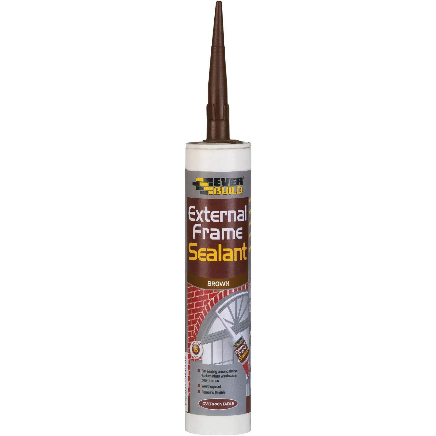 Everbuild External Frame Acrylic Sealant Brown 290ml